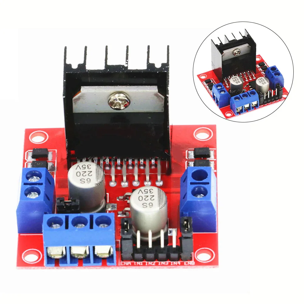 L298N Motor Driver Board Module H Bridge Drive 5V 35V Drive Voltage 0mA 36mA Logical Current Maximum Power of 25W