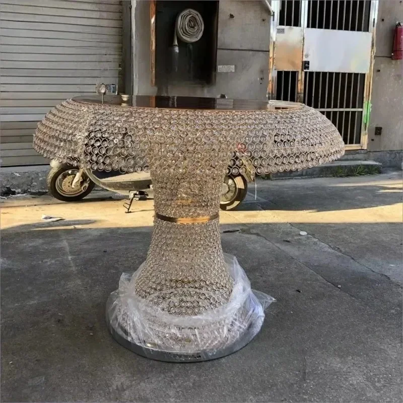 Gorgeous 1.2-lit Crystal Cake Table Gold
