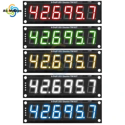 TM1637 Cyfrowy moduł wyświetlacza LED 0,56 cala 6-cyfrowy wskaźnik LED dla Arduino Czerwony Zielony Niebieski Żółty Biały