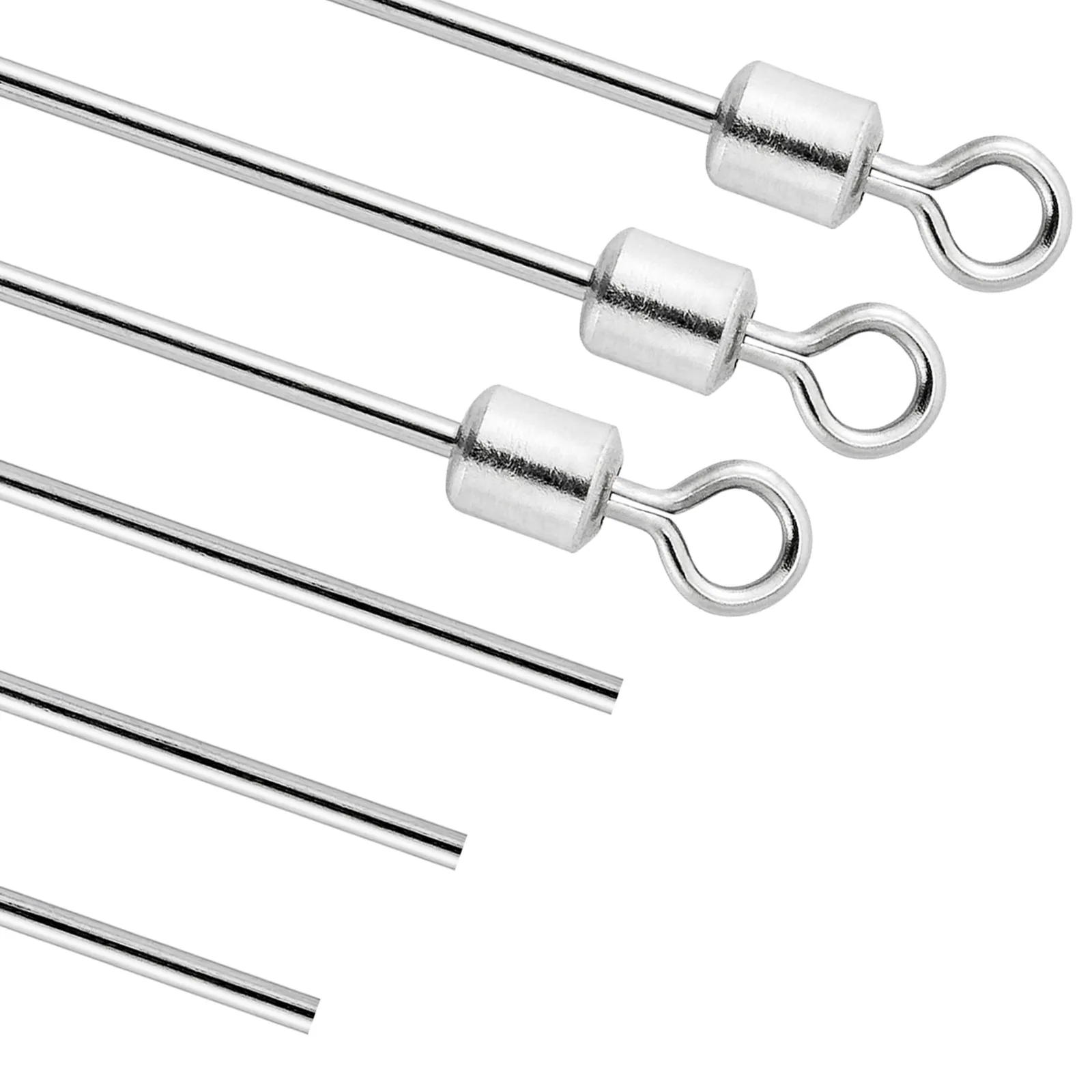 Stainless Steel Fishing Wire Shaft,Lure Making Supplies for Inline Spinner Drop Shot Rig Punch Rig Tokyo Rig Spinnerbait