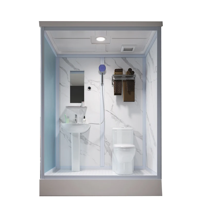 

Встроенная душевая комната Бытовой интегральный туалет Оренда комнаты Небольшая квартира подвал готовая ванная комната