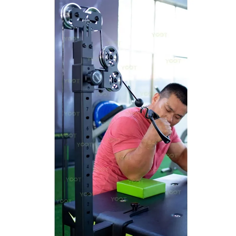 for Training Wrist Rotating Handle Loading Pin Arm Wrestling Pulley Cable System