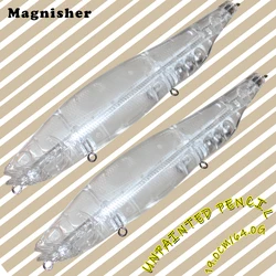 Magnisher 3pcs/lot Big Size Unpainted Pencil Baits Blanks 19cm 64g for Sea Fishing DIY Fishing Lures Floating Walk the Dog Bait