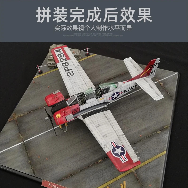 組み立てられた航空機モデルキット,キティホーク,トロイの木馬トレーナー,kh32014 T-28B/d,1/32