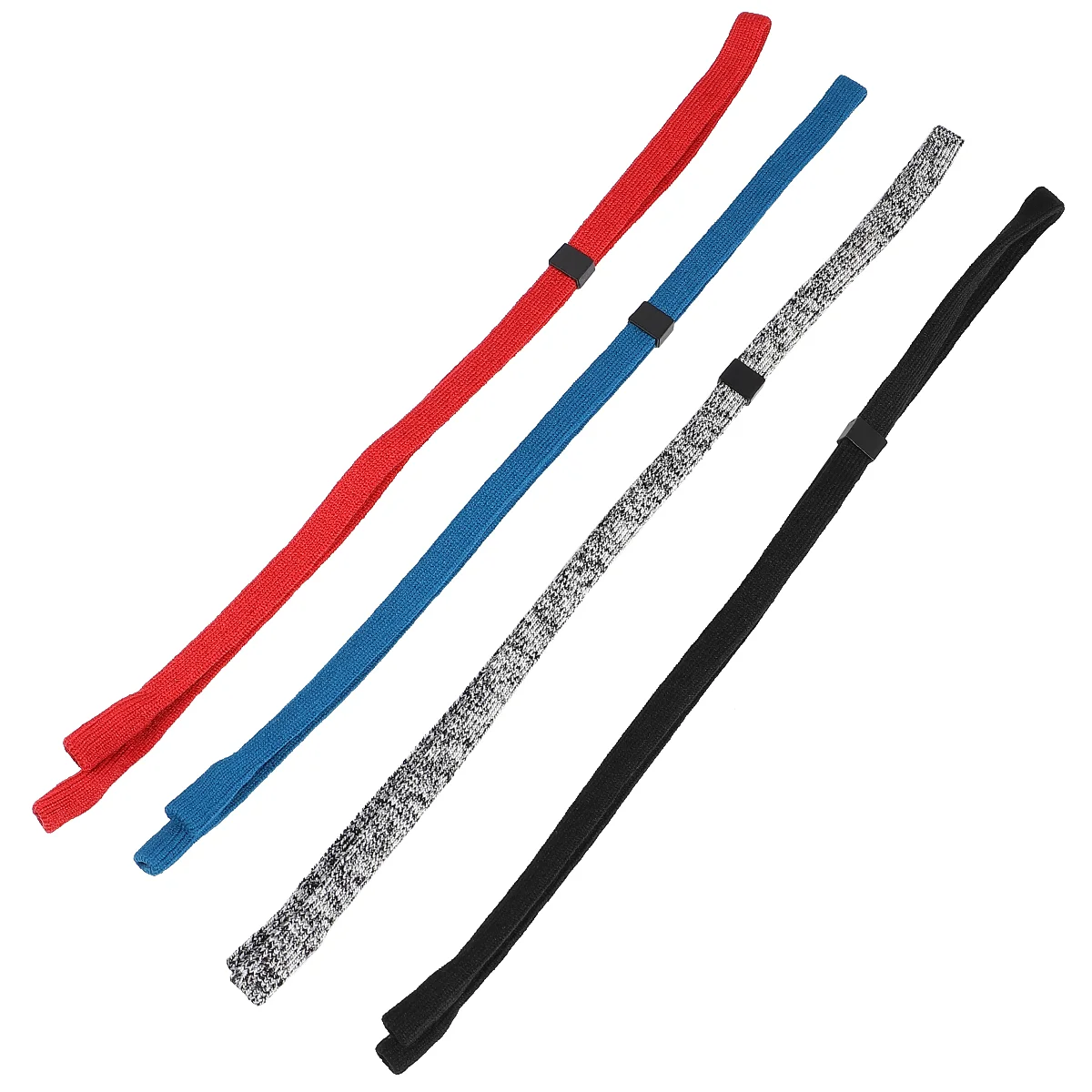 4pcs Outdoor Sports Glasses Rope Adjustable Eye Glasses Rope Portable Non-slip Eyewear Strap for Daily Use (Red, Blue, Black, Wh