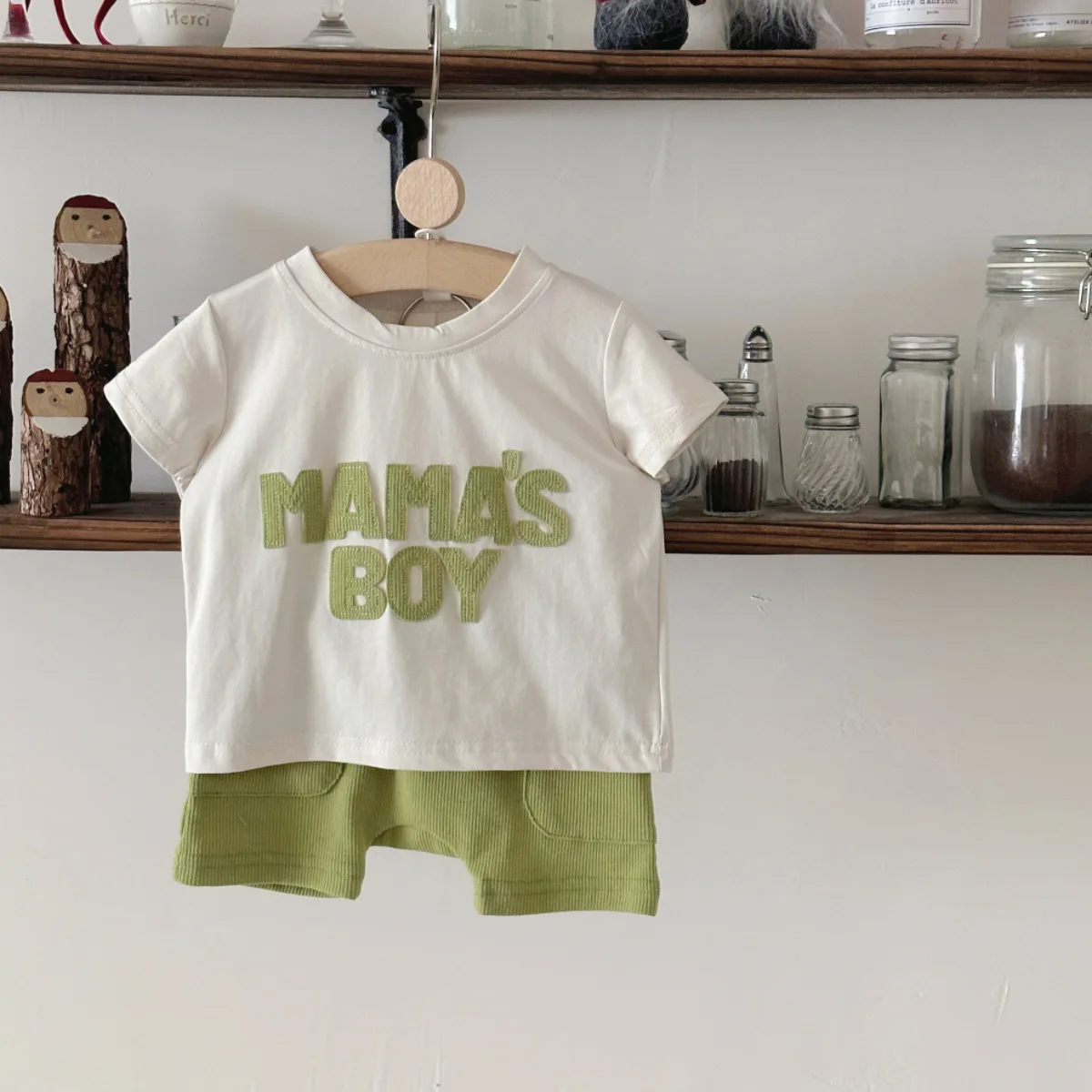 

Summer Fashionable New Baby Boys Clothes Casual Cool Comfortable Suit Cute Letter Patch Short sleeved Shirt+Shorts 2Pcs/set ﻿
