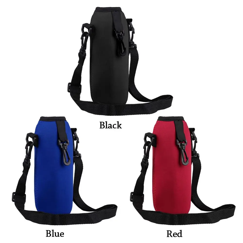 750ML Camping Insulated Neoprene Pouch Cover Bottle Pouch Water Bottle Carrier Shoulder Strap Bottle Holder Bag Pouch Cover view 4