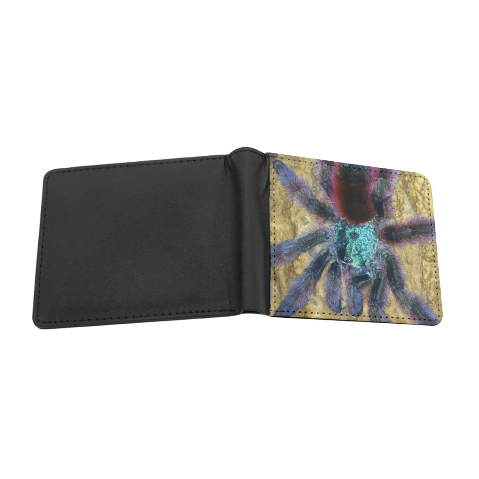 Pinktoe Tarantula Men Wallets Card Man Wallet Short Purse Bi-Fold Personalized Purses Spider Tarantula Avic Avicularia Versi