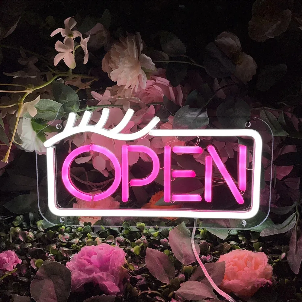 Open LED Neon Sign Beer Drinking Coffee Signs Neon Lights USB Room Wall Decor Cafe Bar Store Commercial neon Lights Sign