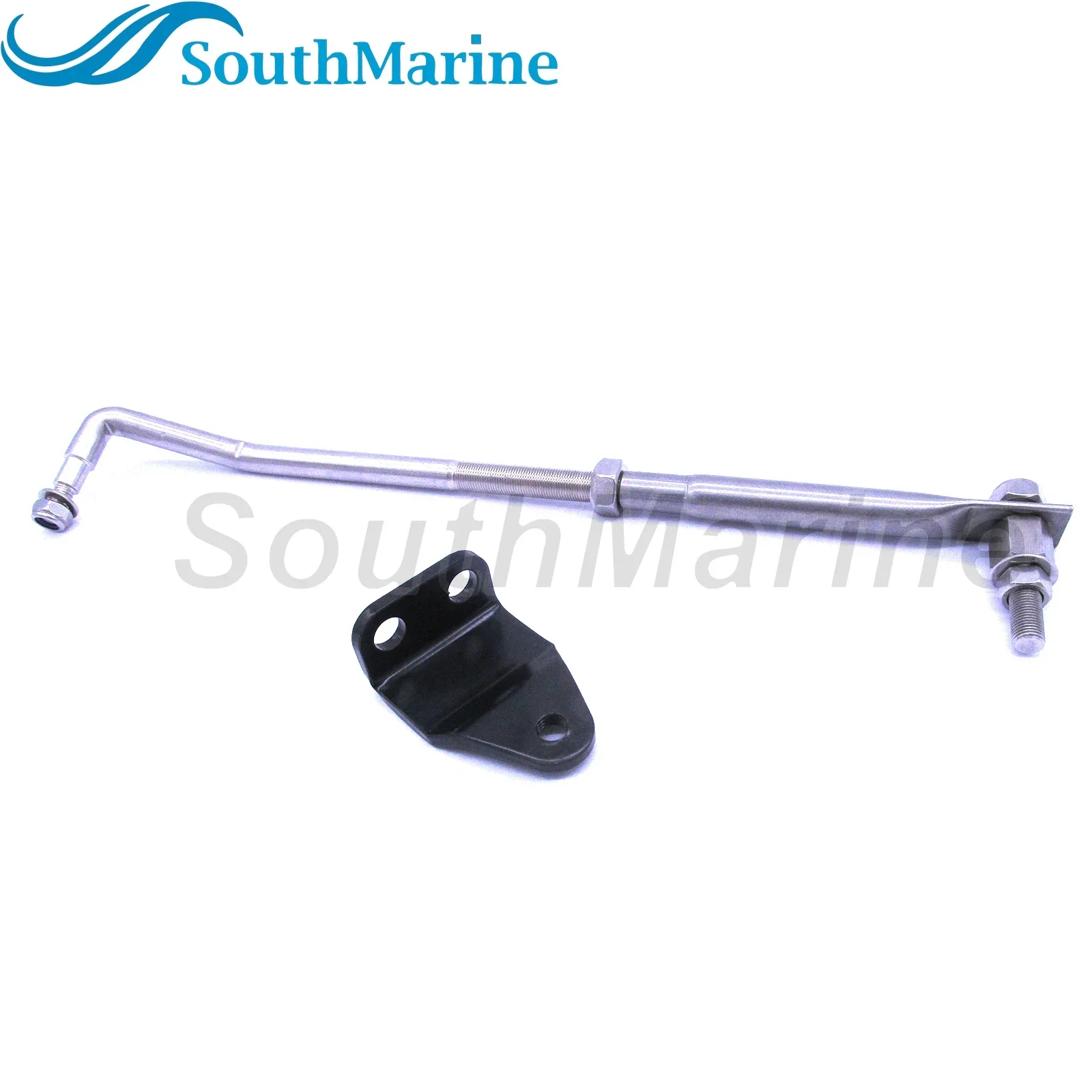 

Boat Engine Stainless Steel Steering Tie Rod Drag Link Kit 315-395mm / 12.4-15.55in Adjustable, include Steering hook
