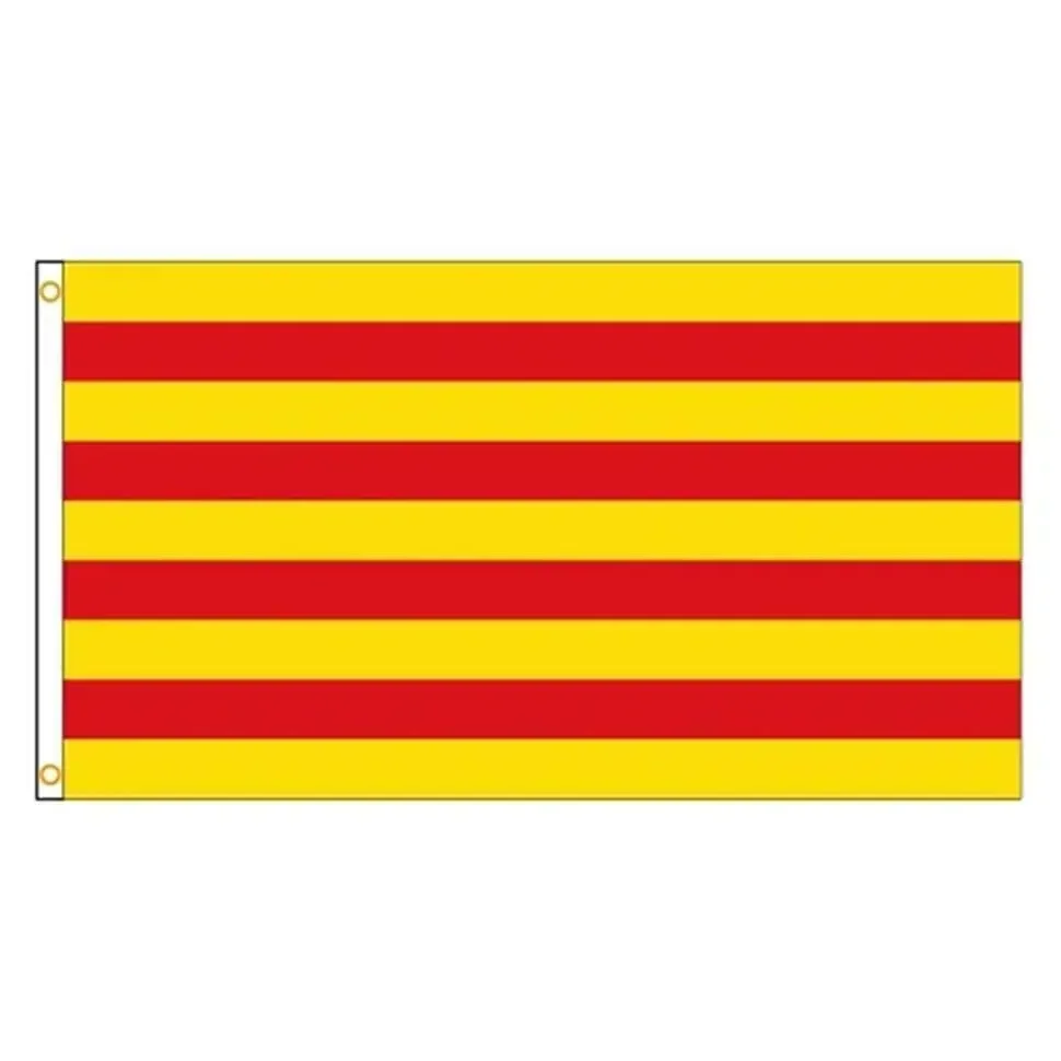 Spain Spanish Flag Catalonia Catalan Barcelona Pride Flag La Senyera 90*150cm Polyester