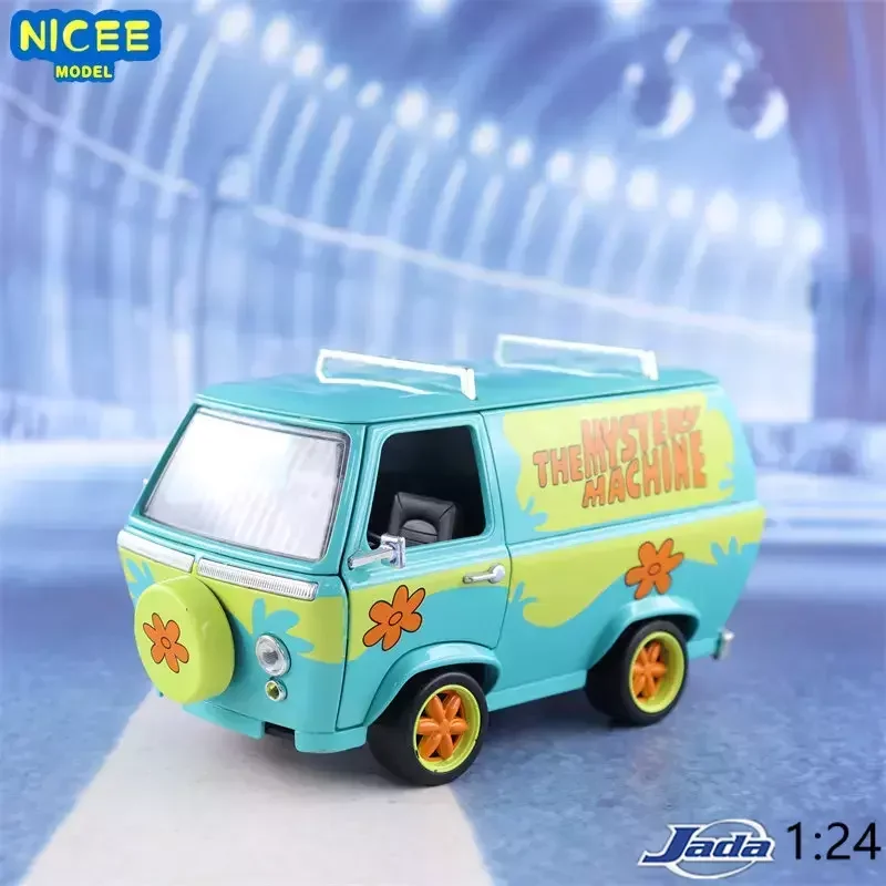 1:24 Cartoon animation Bus Diecast Car Metal Alloy Model Car Toys for Children Toy Gift Collection J261