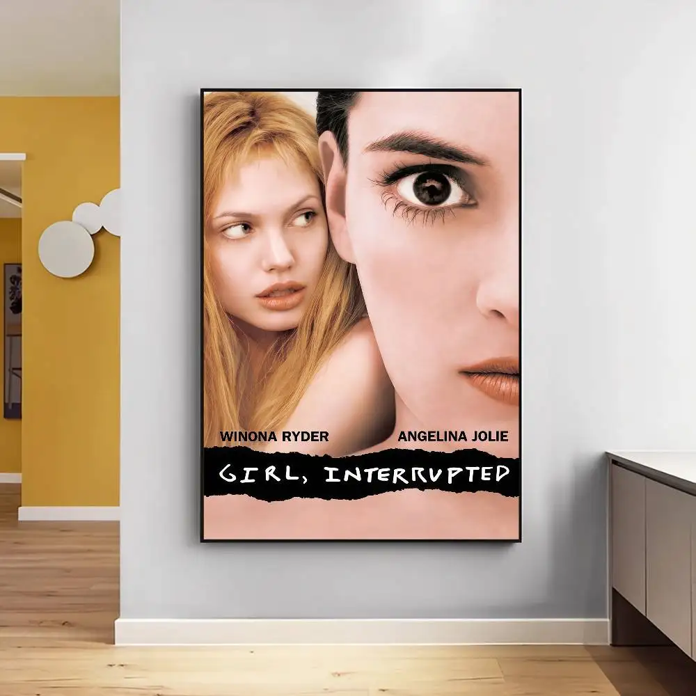 فتاة، ملصق ورق أبيض للفيلم المتقطع عالي الدقة، ملصق جداري عالي الجودة، لوحة فنية لتزيين جدران غرفة الدراسة #4