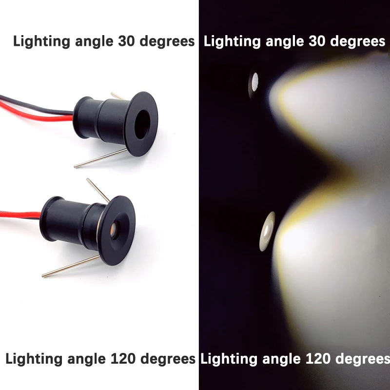 Światło punktowe 1W Mini reflektory LED 12V możliwość przyciemniania 15mm oprawa wpuszczana do domu lampa sufitowa oświetlenie wewnętrzne wystawa