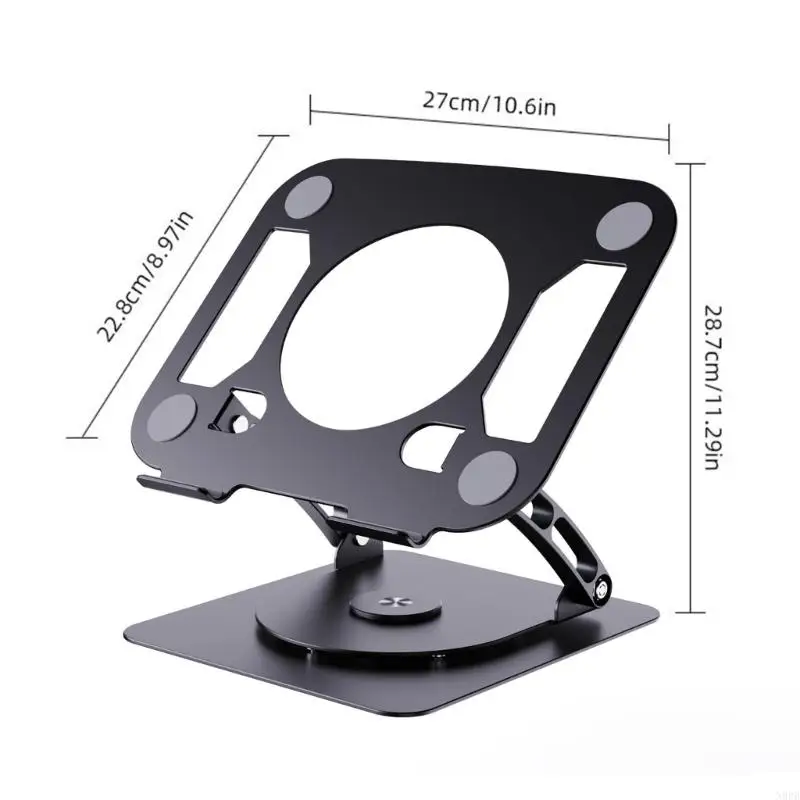 N0PB Portátil Stand Stand Suporte com design ventilado para melhor resfriamento