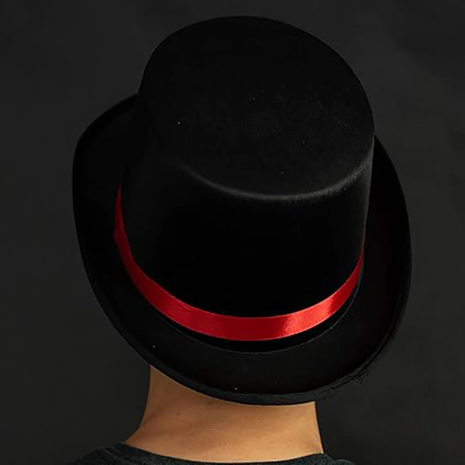 

Top Hats For Adults Deluxe Tuxedo Hat Costume Magician Hat With Band For Men And Women Cosplay Accessories