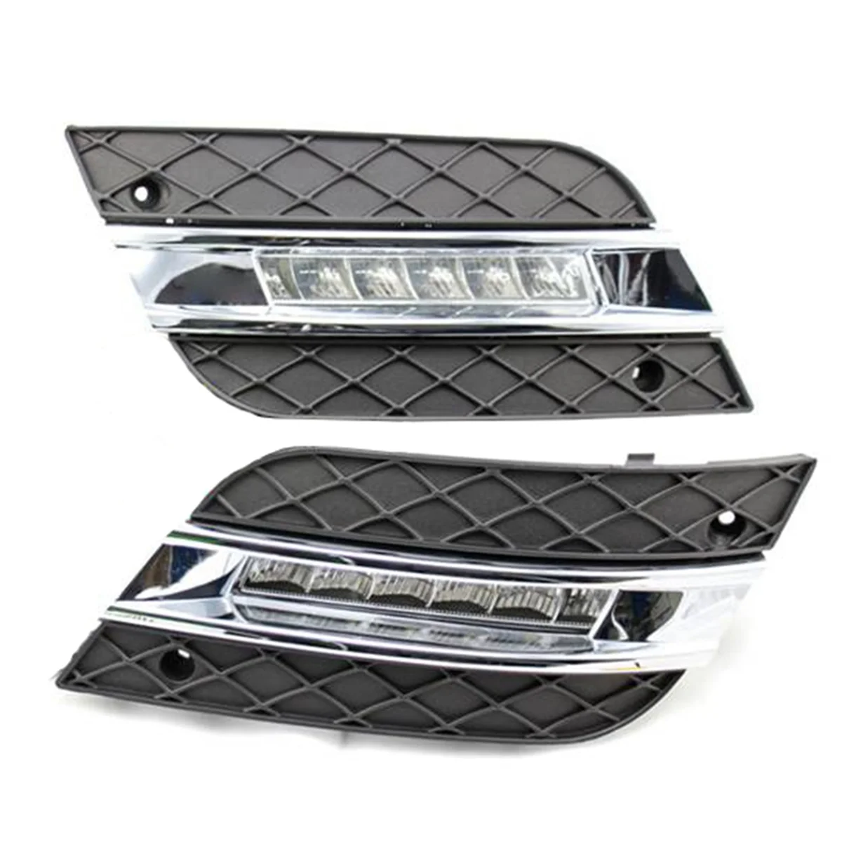 Front LED Fog Lights DRL Daytime Running Light for Mercedes Benz ML350 W164 ML300 ML320 2010-2011