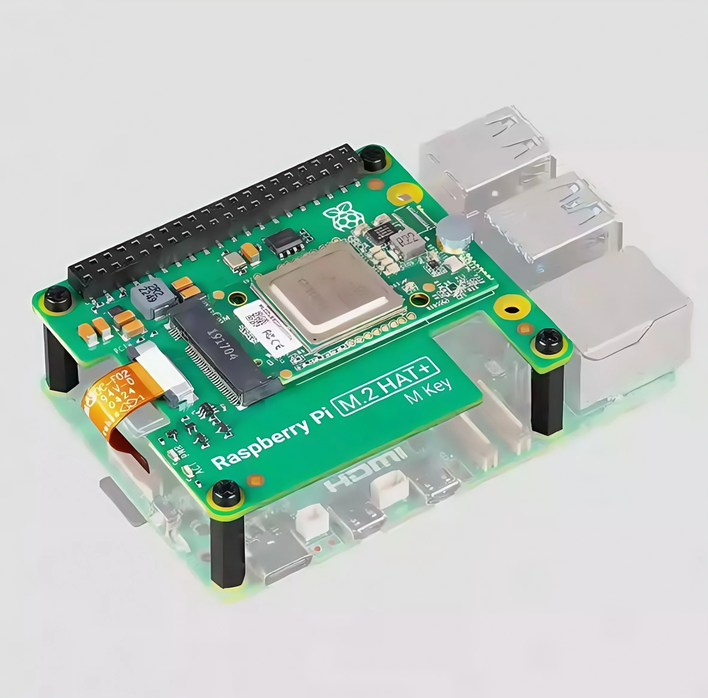 

Raspberry Pi 5 AI Kit Artificial Intelligence Kit M.2 HAT+