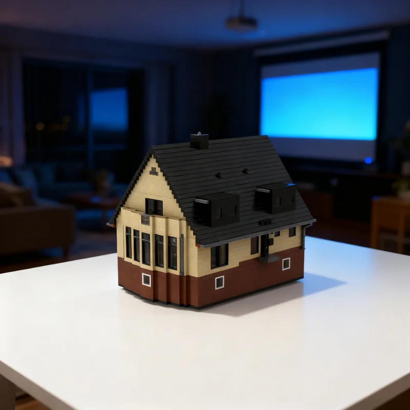 

11913 деталей MOC: Модульная модель «Мой дом — это замок: Наш семейный дом» — конструктор для создания уличной сцены, креативный подарок, декор для демонстрации, для взрослых