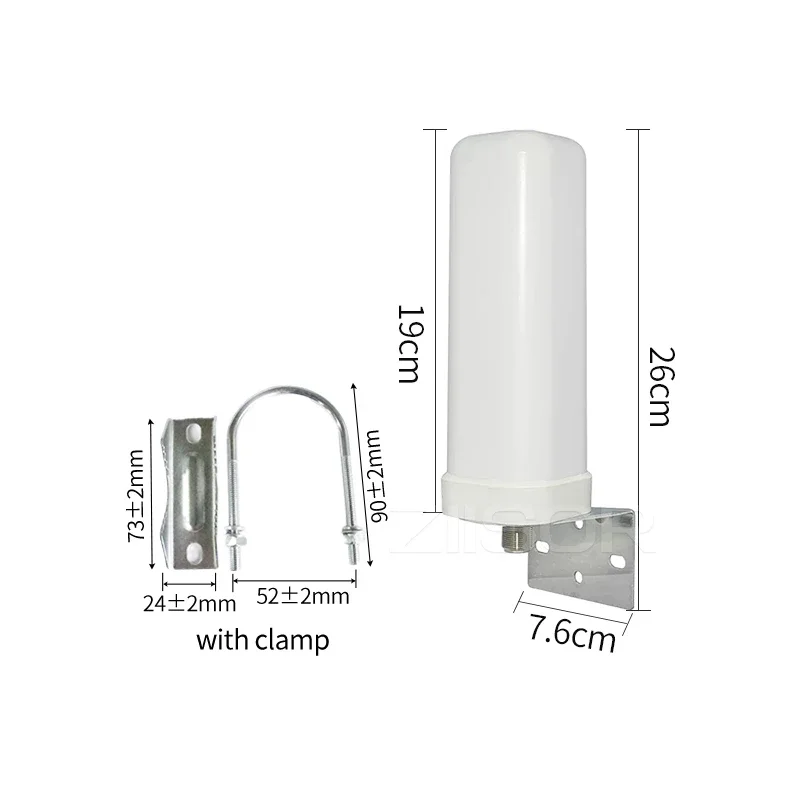 Antena 5G 4G LTE antenas externas de banda ancha de 5,8 GHz antena para Estación Base Router módem aéreo con N Hembra SMA macho