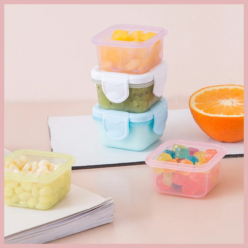 Thickened Easy To Clean Versatile Portable Lunch Box Sealable Baby Snack Box Leak-proof Baby Food Cans Small Safe Bpa Free Seal