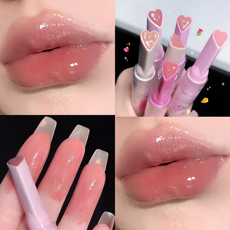 Lip Balm Crystal Jelly Lip Balm Lipstick Temperature Color Changing Flower Gloss Transparent Lasting Moisturizer Lip Care