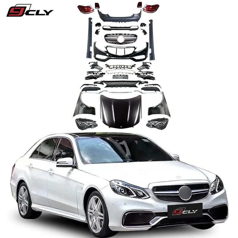 

Car Bumpers For E-class W212 Pre Facelift E63S AMG Body Kit Headlights Taillights Fenders Hood Side Skirt Diffuser Tips
