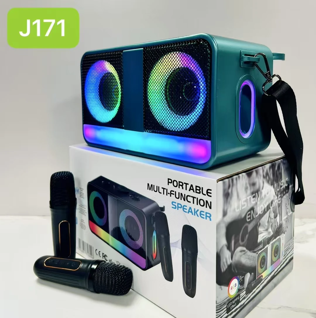 مكبر صوت PA مكبر صوت احترافي متعدد الوظائف مكبر صوت RGB مصباح مضخم صوت ستيريو نظام المسرح المنزلي مشغل صوت محمول #4