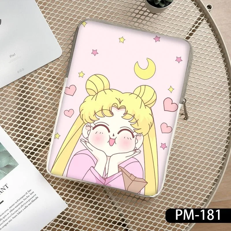 Cartoon Anime Pretty Girl Cute Pink Laptop Bag For Lenovo Dell HP Huawei  Macbook Air M2 Case 10 11 12 13 14 15 Inner Bladder