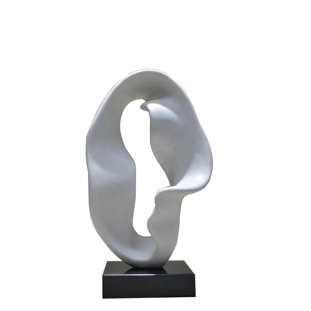 Statue sculpture marble, abstract art white marble statue sculpture