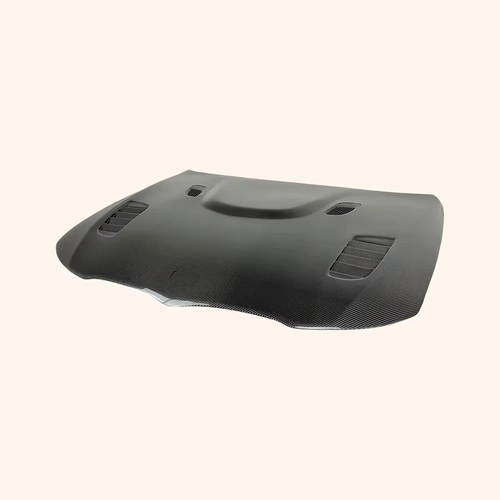 For 3 Series E90 2009-12 Sedan Carbon V Style Front Vented Cooling Hood 2