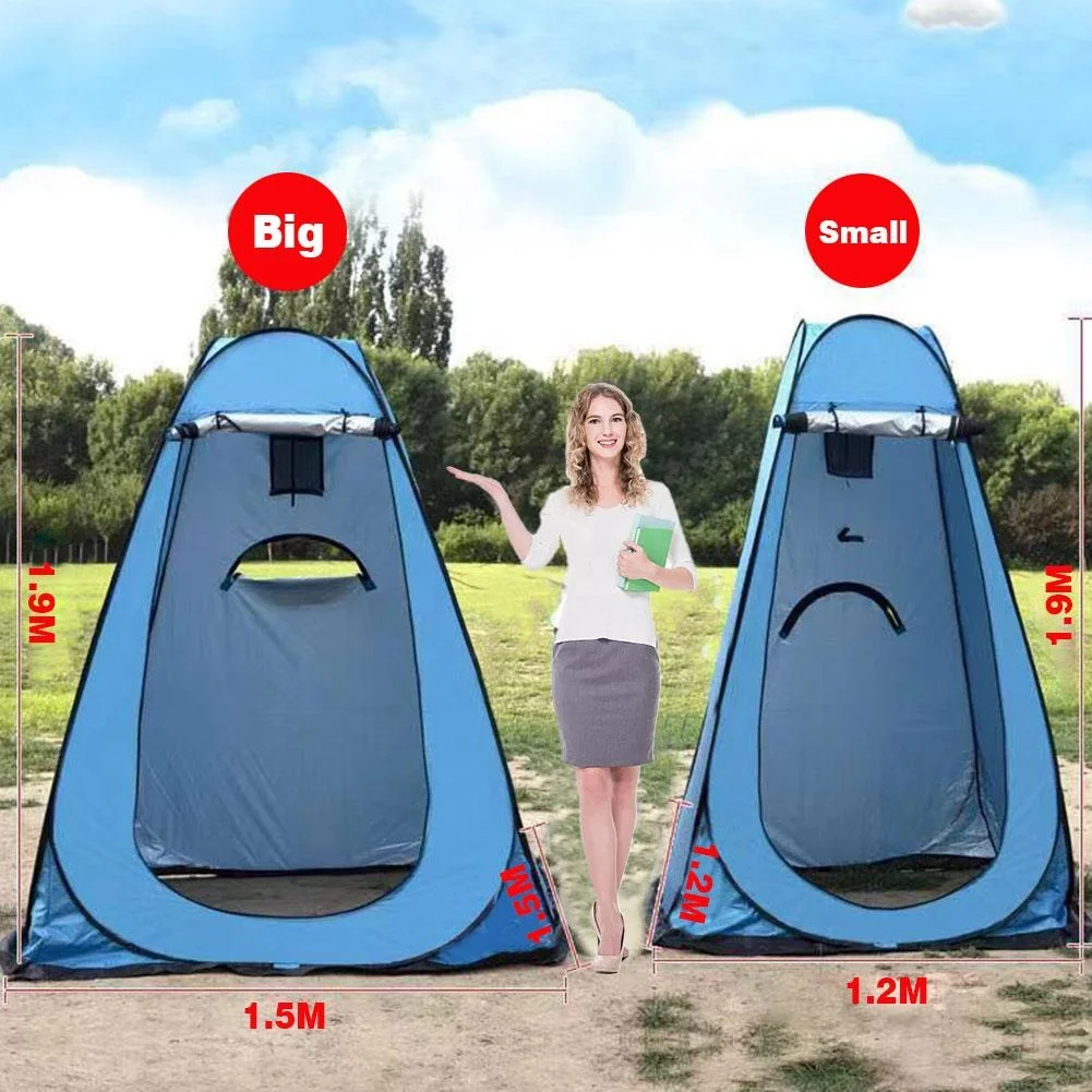 中国メーカー高品質カスタムポータブル折りたたみ式トイレテント1～2人用デュアルシャワーテント屋外キャンプ用