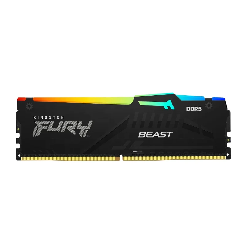 

For Kingston FURY Beast 32GB DDR5 6000Mhz for Desktop Memory Beast Series RGB Light Bar RAM Computer RAM For PC