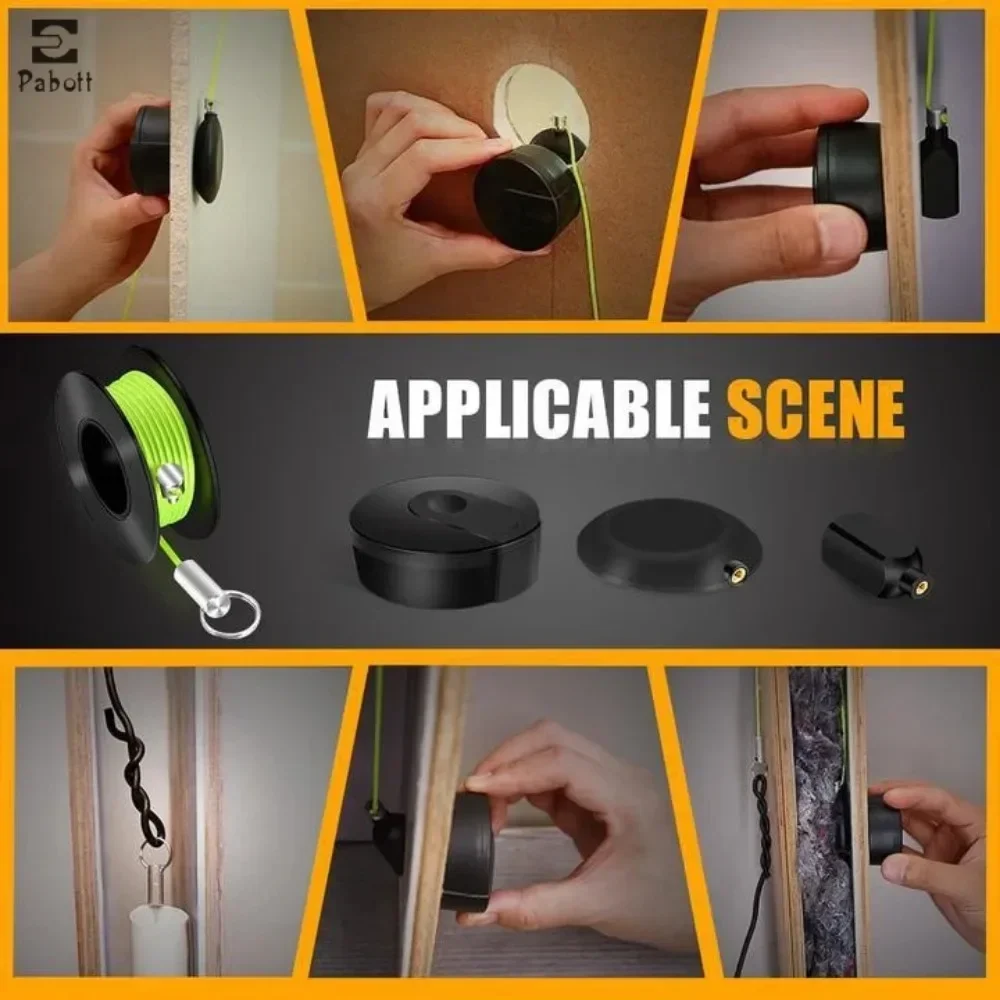 Professional Wiremag Puller  Cable Pulling System Wall Wire Fishing Guide Tool Garden Repair Threader Easy Use Hand Tool