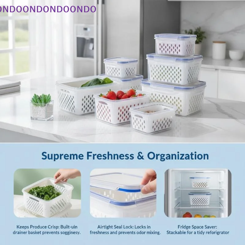 Leak Proof Plastic Fresh-keepi - Food Storage Glass Container Set review and price