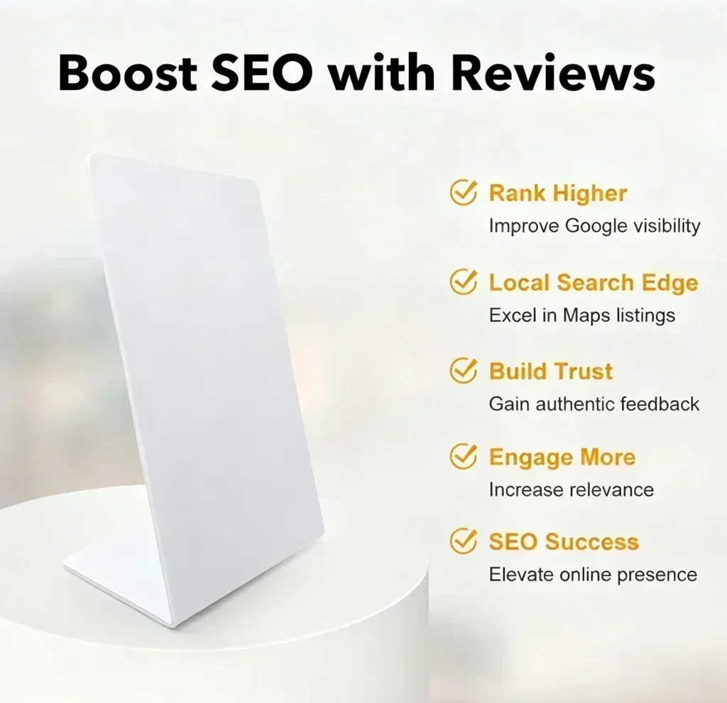 5-1PCS Nfc 215 programmable Google Review Card NFC station table NFC Google Reviews display bending card standing brand bracket