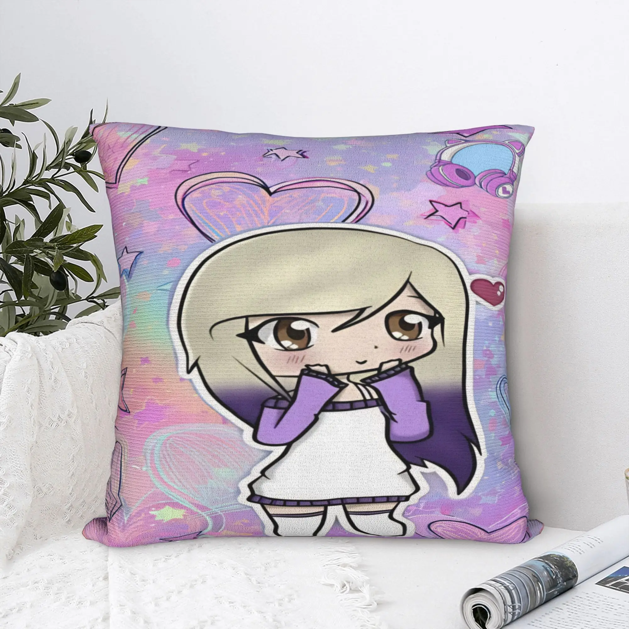 Dense Real Mix Collage Lyna Vallejos  Pillowcase Stuff Printed Cushion Cover  Throw Pillow Cover Square Multi-Size
