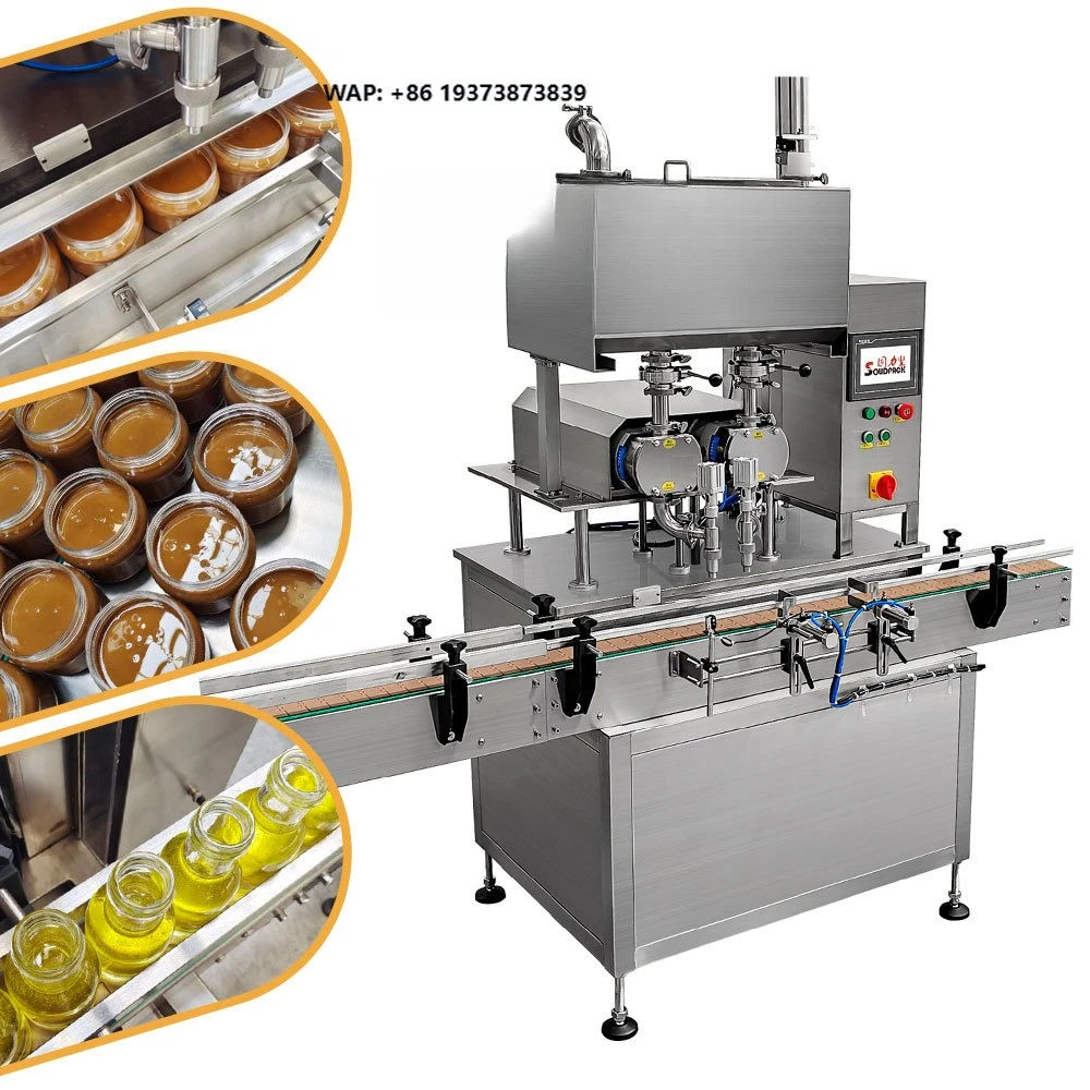 Solidpack a to Z Bottling Line Rotor Pump Hot Sauce Thick Sesame Paste Filling Machine