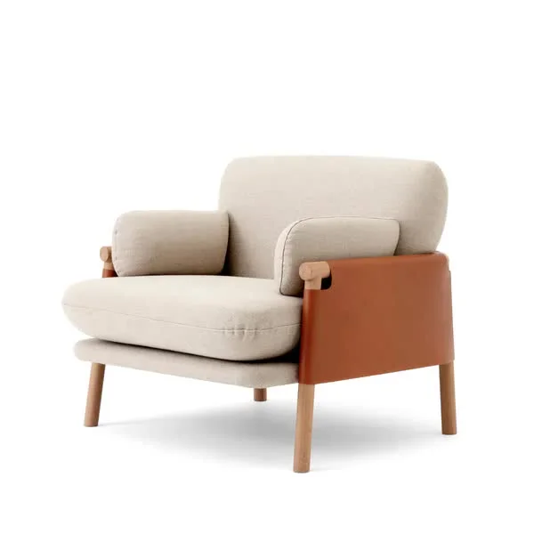 

#Italian Modern Single Sofa Leisure Chair Designer Tiger Chair Wooden Frame Sofa Chair