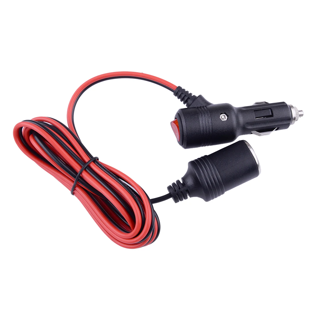 

Car 3M Cigarette Lighter Extension Cable Cord Adapter with Switch 12V Fit for Universal New