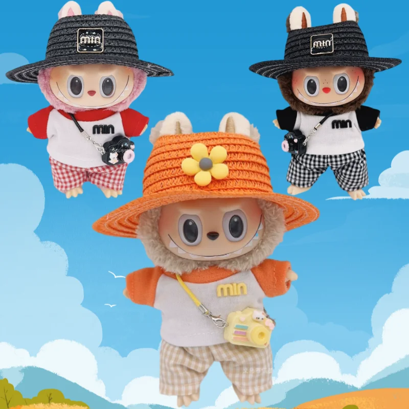 

Candy Colored Dress & Suspender Pants for Ropa Labubu Cute Doll Clothes