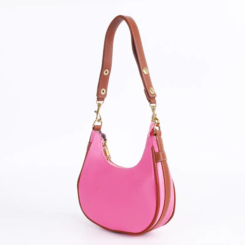 New retro fashion hand-held dumplings, armpit bags, niche half-moon bags, foreign and versatile, one-shoulder crossbody bags