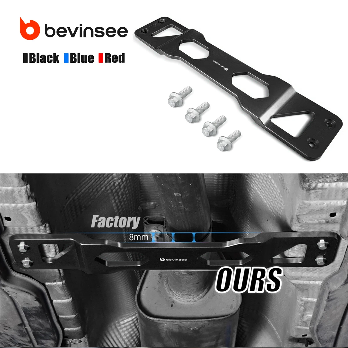 Centre Tunnel Brace for VW for Golf MK7 MK8 for Passat B8, for Audi A3 8V, for Skoda Karoq Kodiaq Octavia, Replace 5Q0804421B