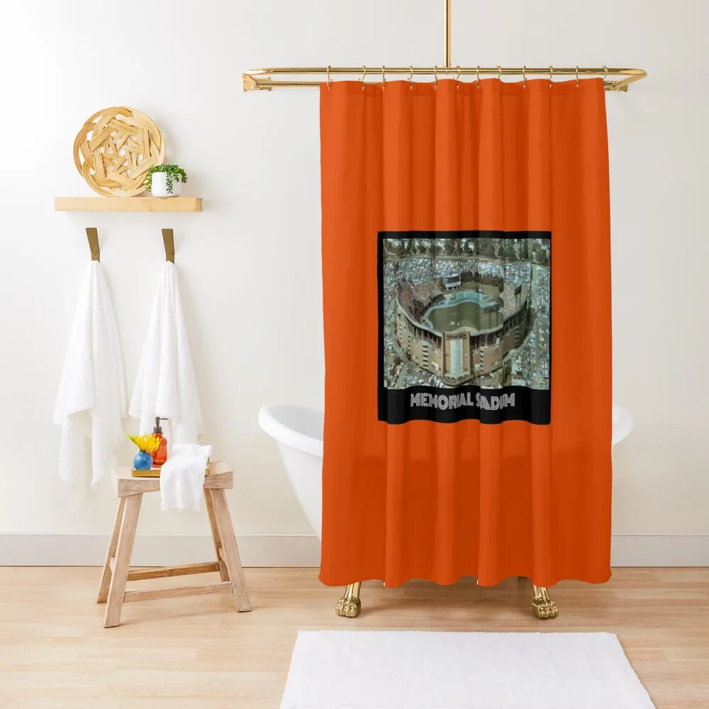 

Memorial Stadium- Oriole Orange Shower Curtain Bathroom Box Waterproof Fabric Bathroom Shower Set Curtain