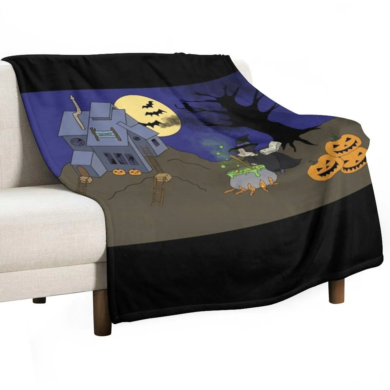 

Willow the witch - Halloween Guinea pig Throw Blanket Shaggy sofa bed Bed Fashionable decorative Blankets