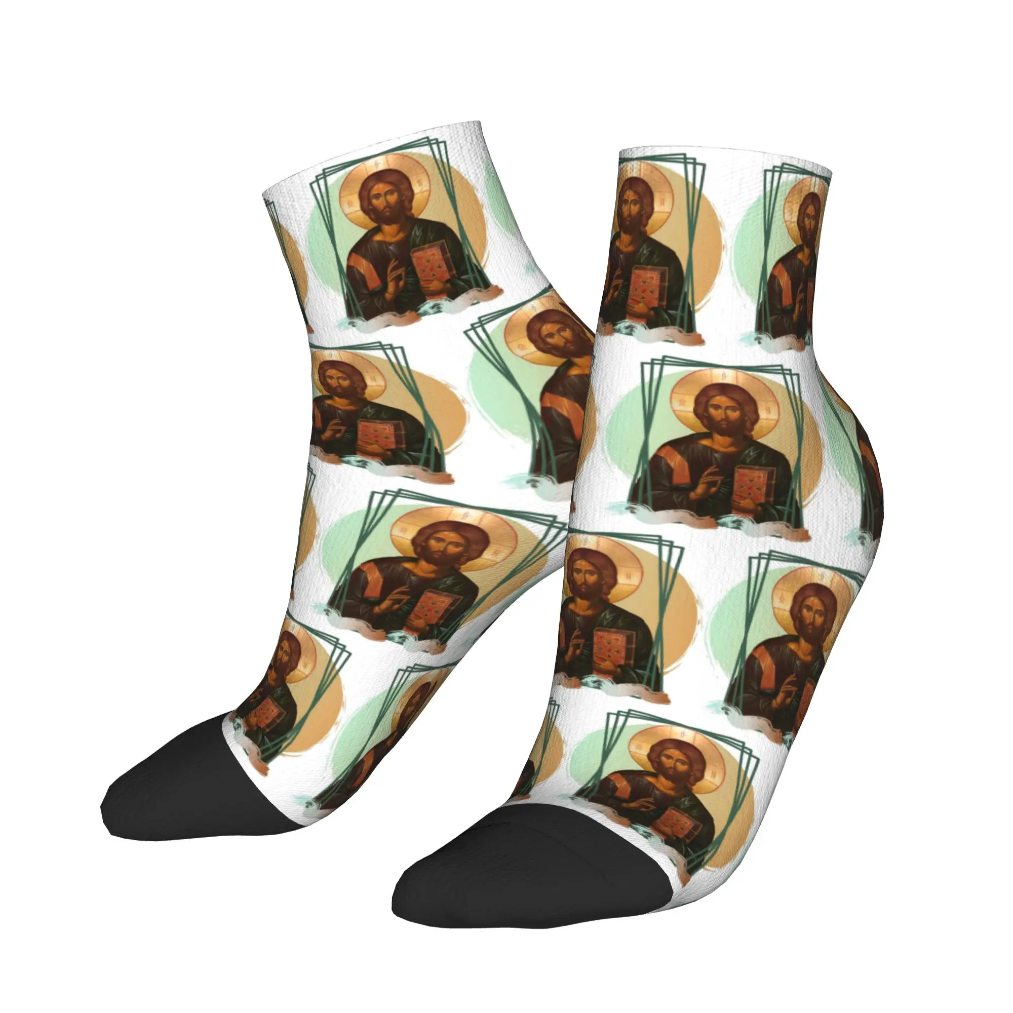 

Носки Lord Jesus Christ в стиле Харадзюку, супермягкие, всесезонные, аксессуары для мужчин и женщин, рождественские подарки