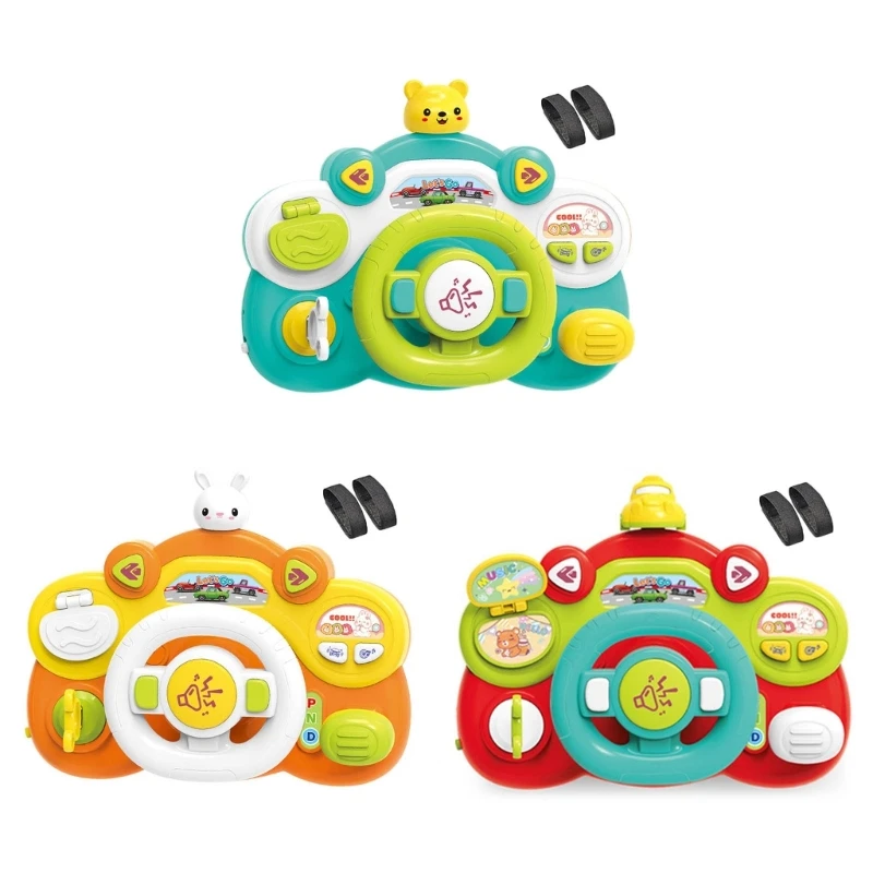 

Simulation Steering Wheel Sounding Toy Baby Hand-Eye Coordination Learning Toy