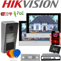 Hikvision DS-KV8413-WME1(C) DS-KV8213-WME1(C)  DS-KV8113-WME1(C) WIFI POE  Video Intercom Villa Door Station   For Home Security