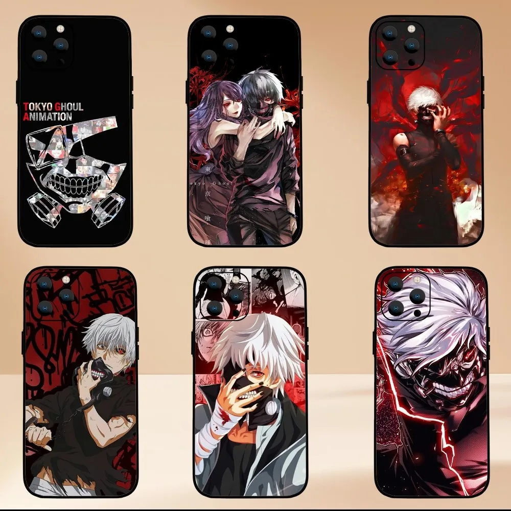 BiliBilil Anime Tokyo Ghoul  Phone Case For iPhone Mini 11 12 13 14 15 Pro XS Max X Plus SE XR Shell