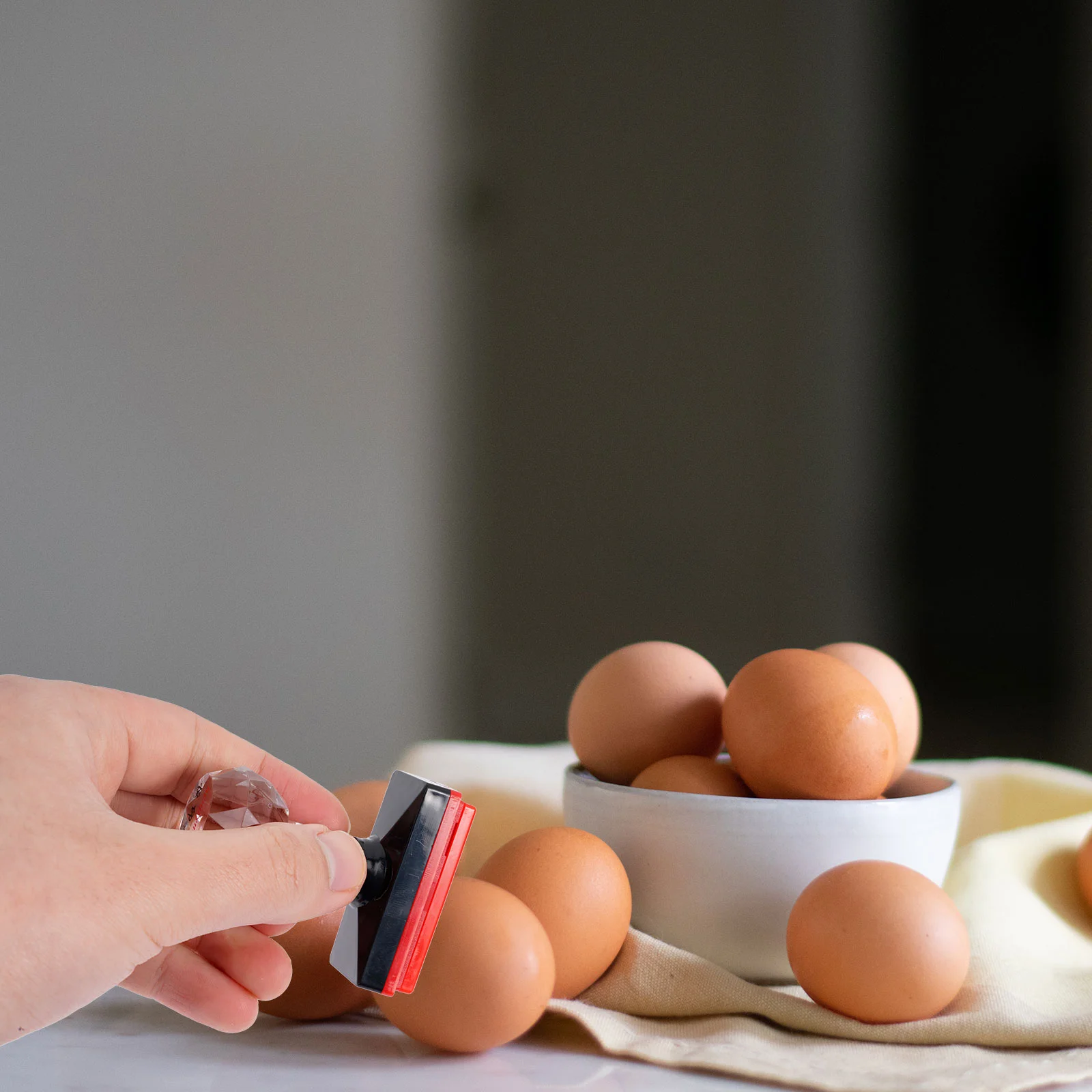 Sello de fecha de huevos, Mini estampador para pollo, cartón de plástico, sellos planos y frescos para oficina